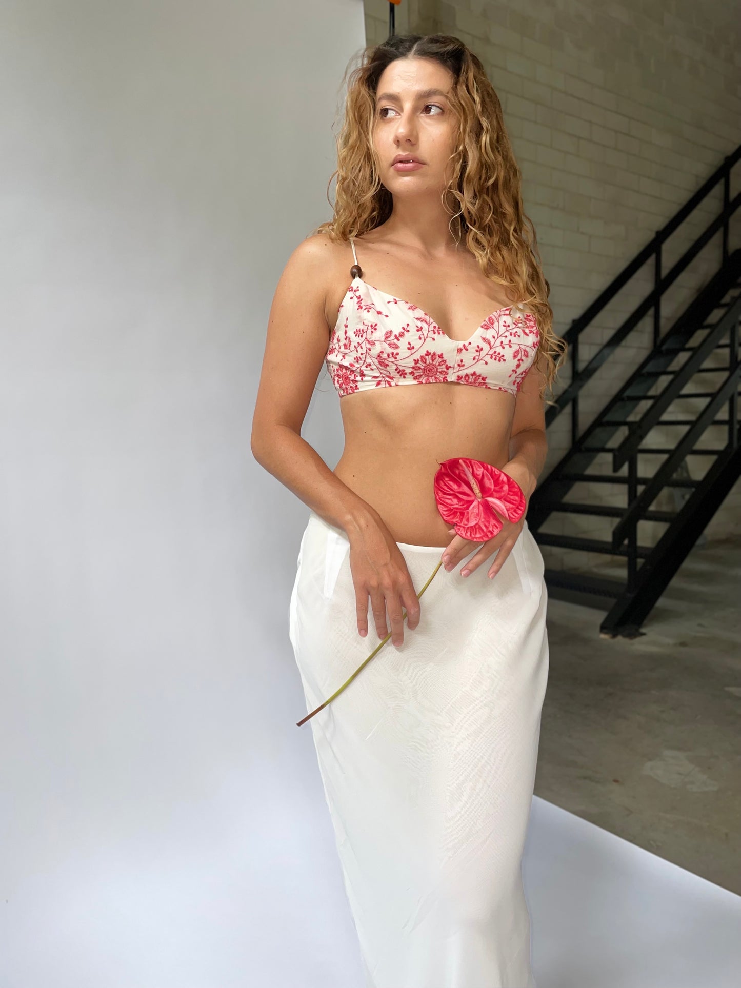 Nila Top - Vermilion