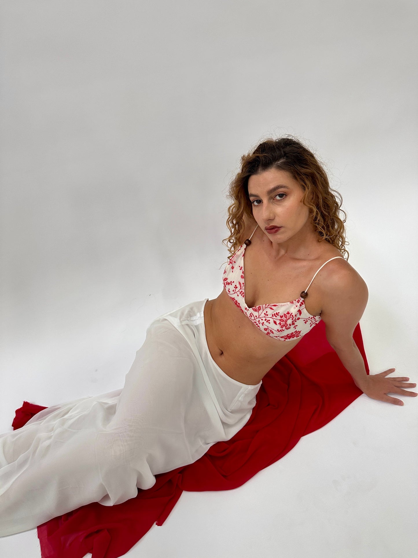 Nila Top - Vermilion