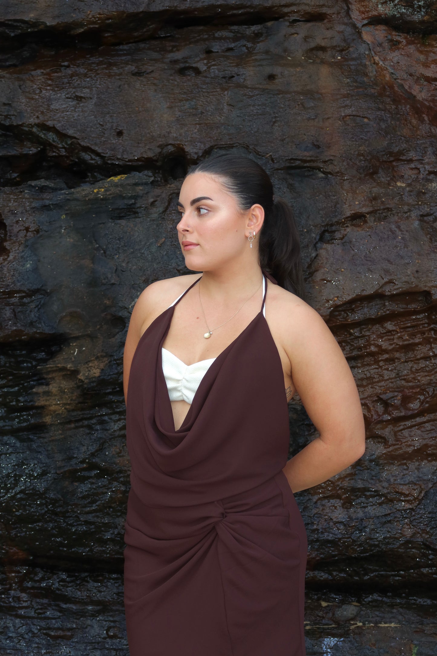 Imara Cowl Top - Coconut
